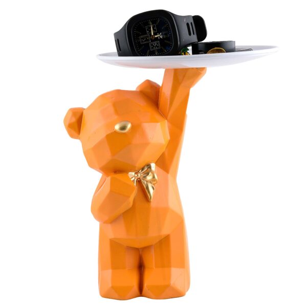 Cool Taddy Bear Showpiece for Home Decorative Showpiece | Taddy Bear with Paltter Statue for Home Decor Showpiece | Home Kitchen Decor | Office Decorative Item -2 - Image 2